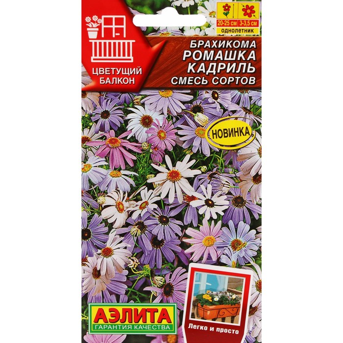 

Семена брахикома Ромашка Кадриль 7643873-3p 3 уп.