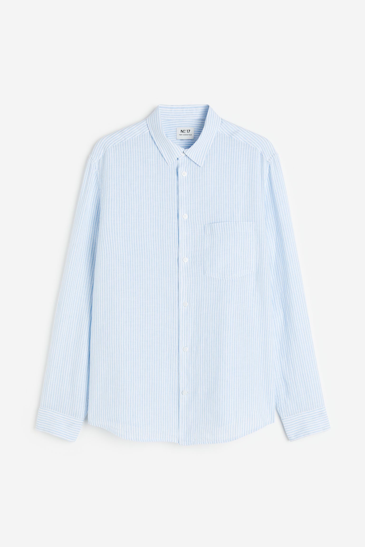 

Рубашка мужская H&M 1127523007 синяя L (доставка из-за рубежа), Голубой, 1127523007