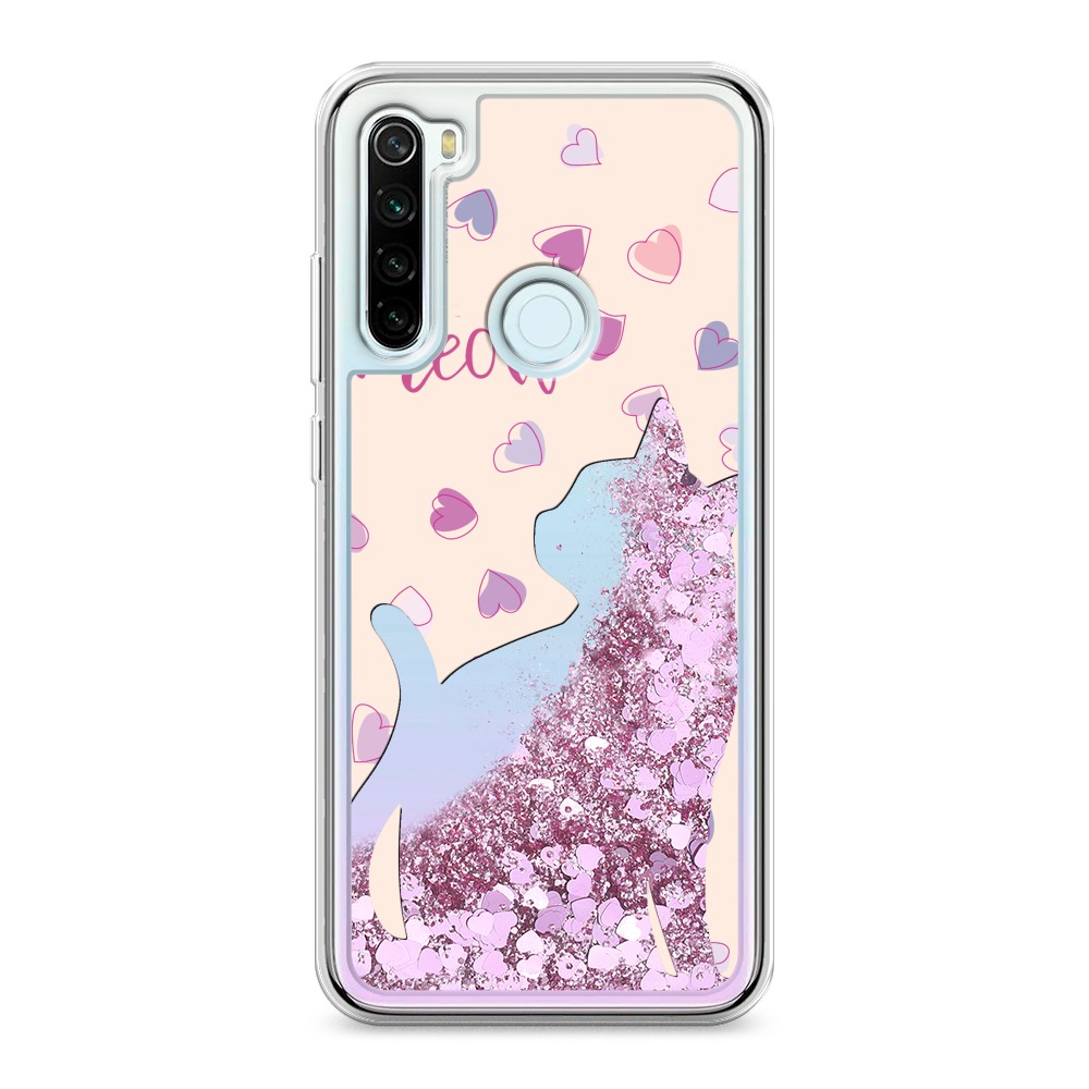 

Жидкий чехол с блестками "Прозрачный кот" на Xiaomi Redmi Note 8T