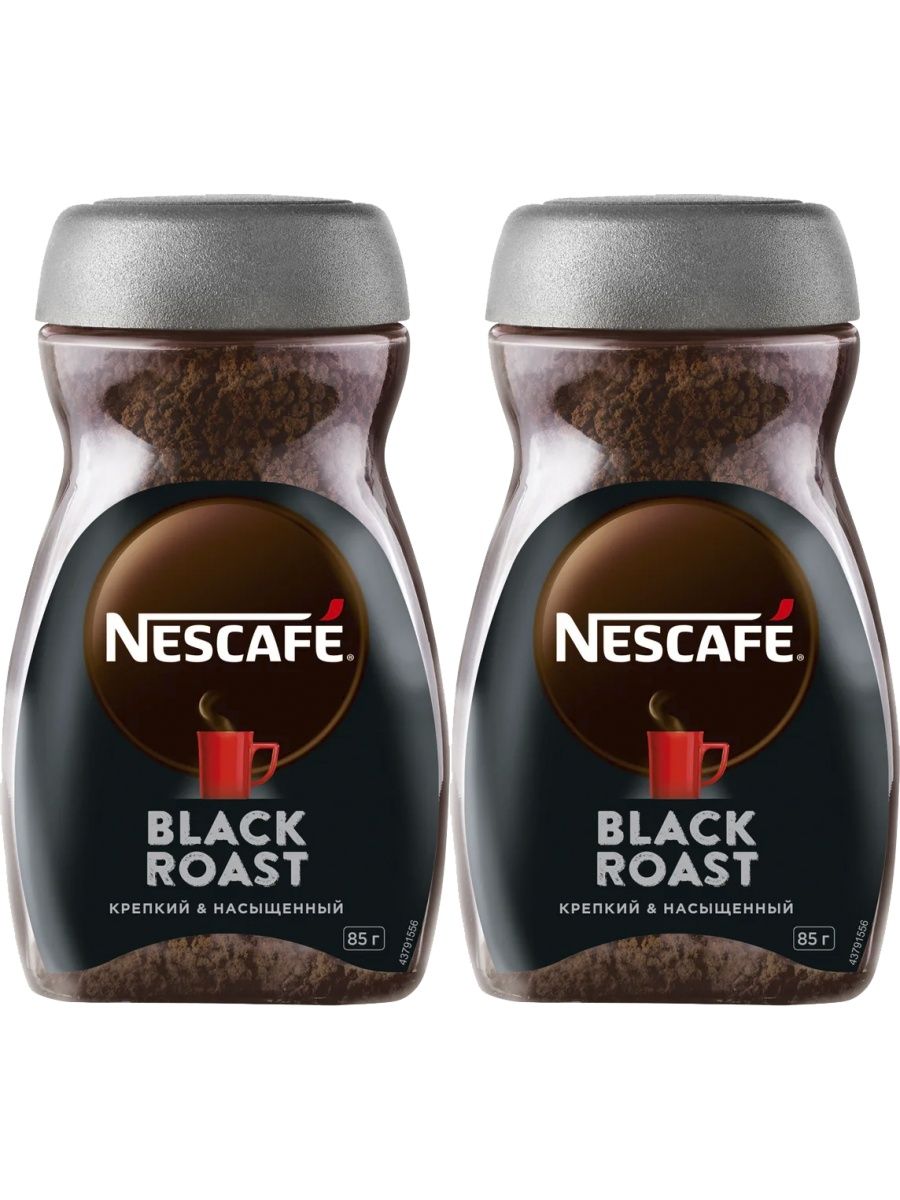 

Кофе Nescafe Black Roast растворимый 85 г