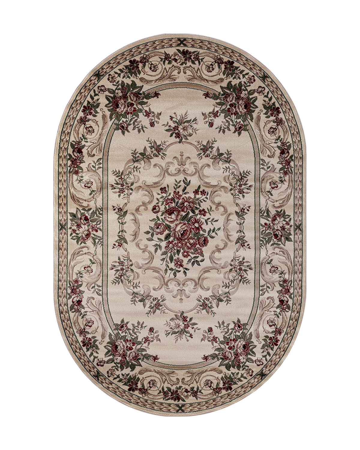 

Ковёр Merinos Colizey 100x200 овальный кремовый d057