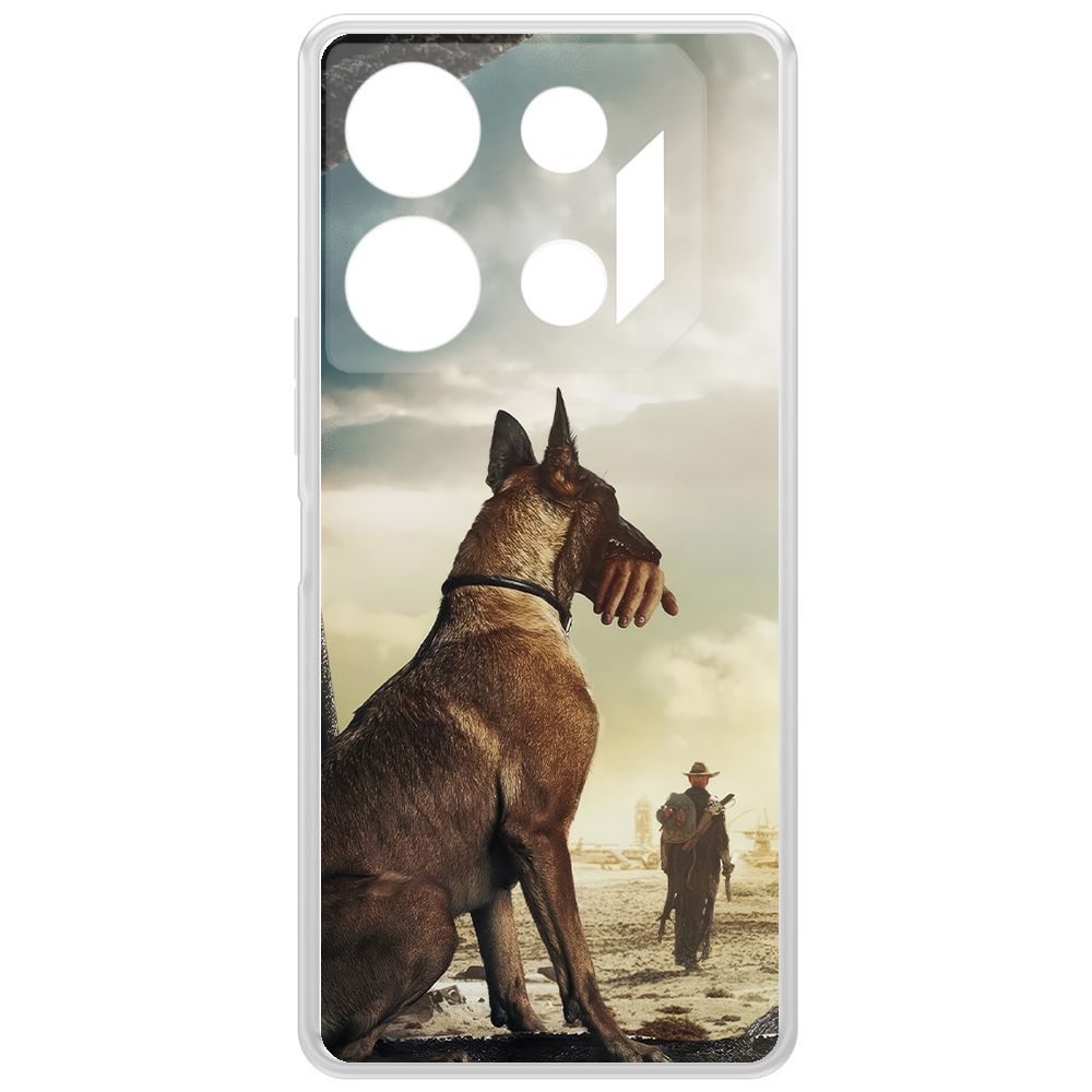 

Чехол-накладка Krutoff Clear Case Фоллаут (Fallout) - Псина для INFINIX GT 10 Pro, Прозрачный