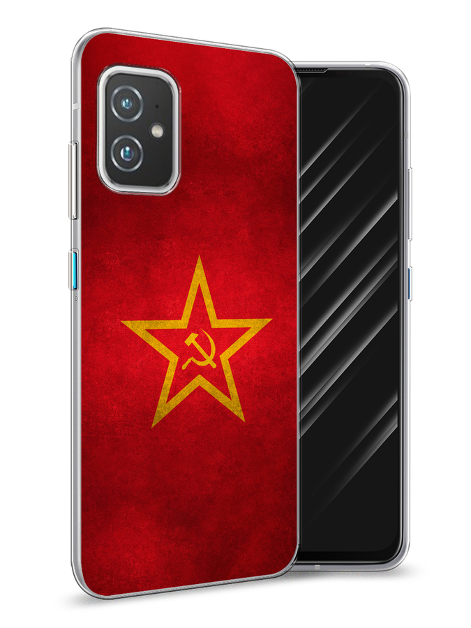 

Чехол Awog на Asus ZenFone 8 "Красное знамя", Желтый;красный, 44450-10