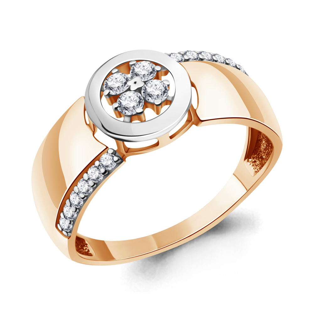 

Кольцо из серебра с фианитом р. Aquamarine 68315А, 68315А_925_з