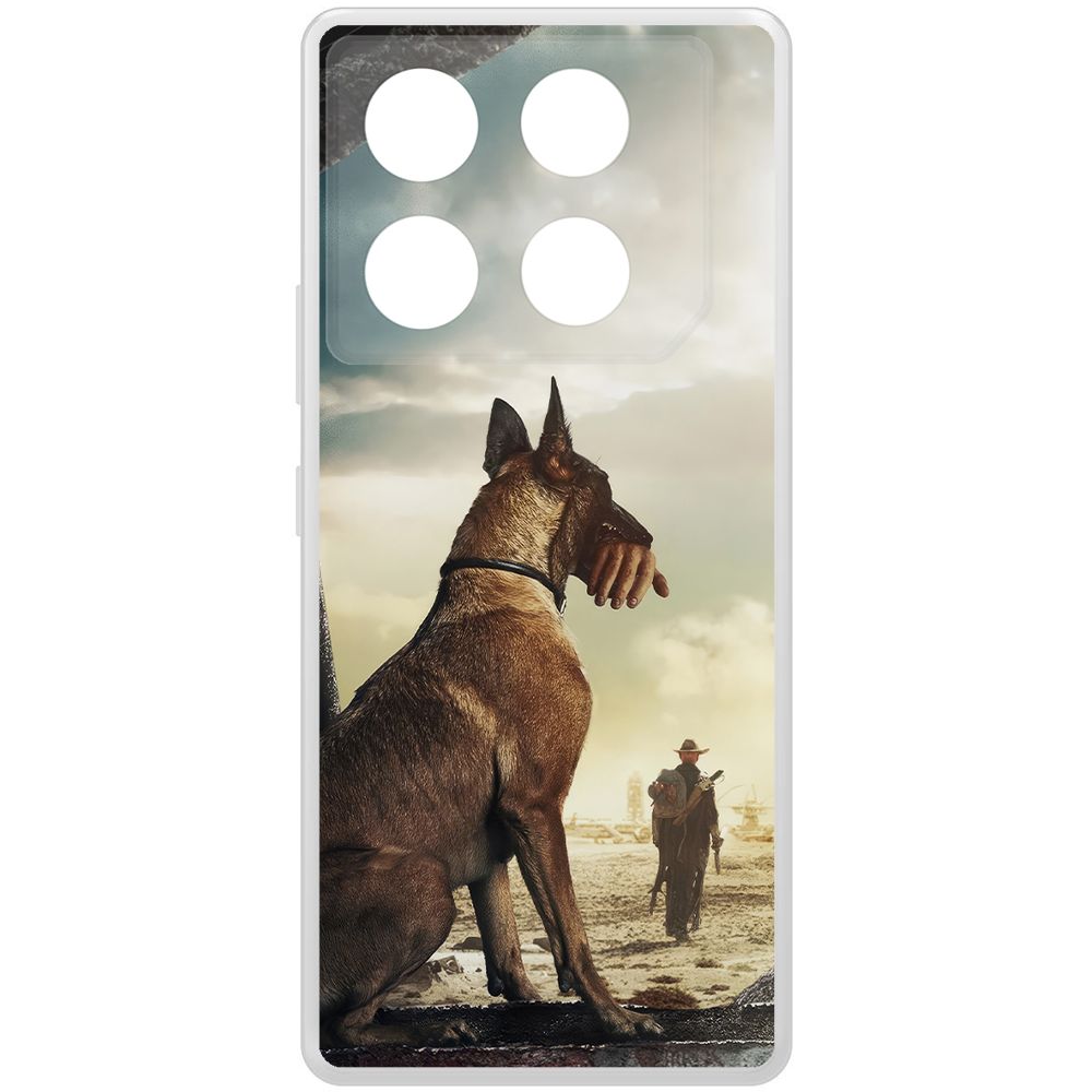 

Чехол-накладка Krutoff Clear Case Фоллаут (Fallout) - Псина для INFINIX GT 20 Pro, Прозрачный