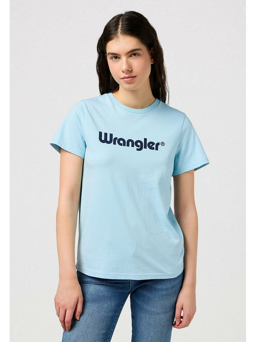 

Футболка женская Wrangler WR121D07D-K12 синяя M, Синий, WR121D07D-K12