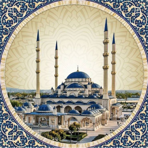 Алмазная вышивка Мечеть Сердце Чечни