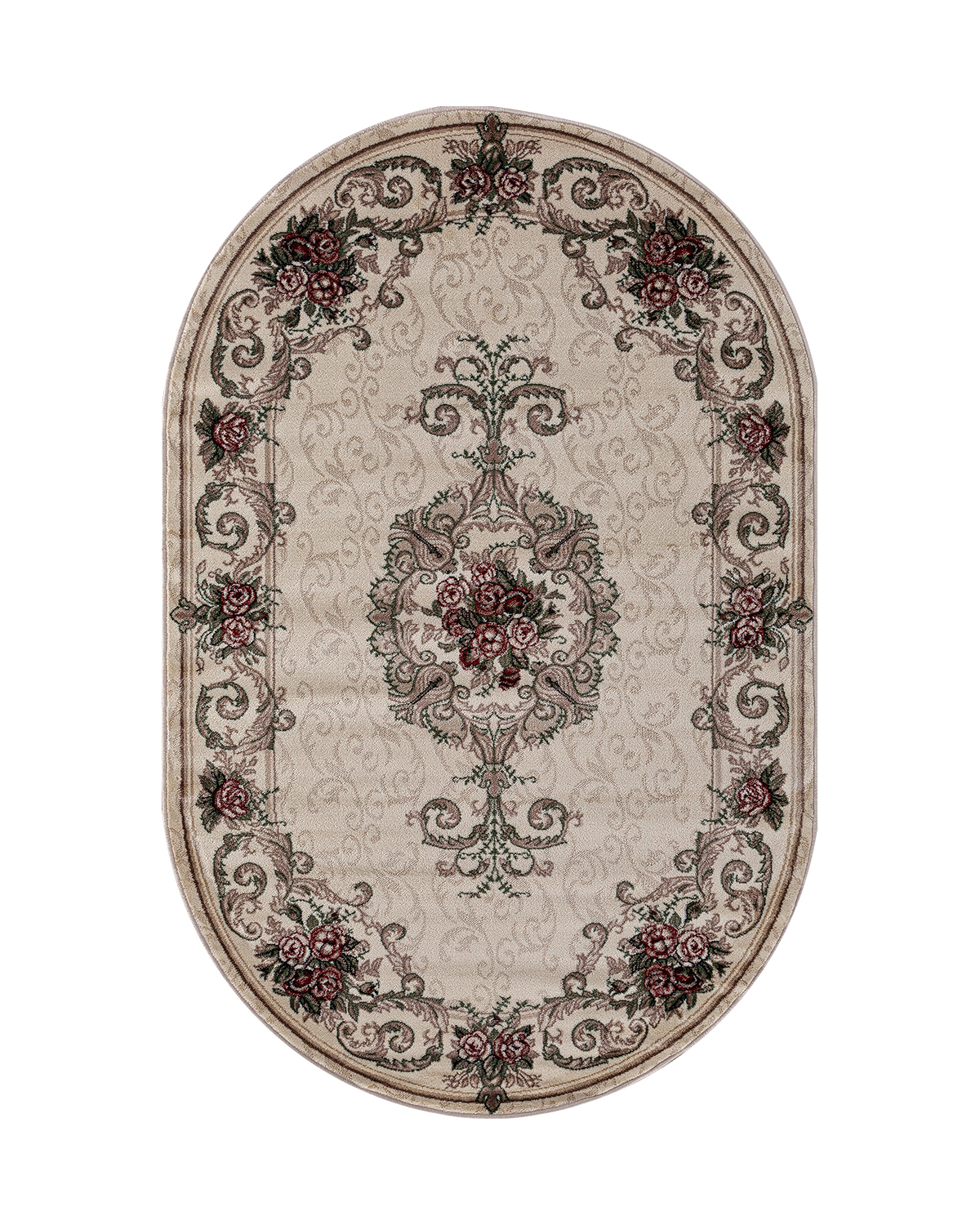 

Ковёр Merinos Colizey 60x110 овальный кремовый D467
