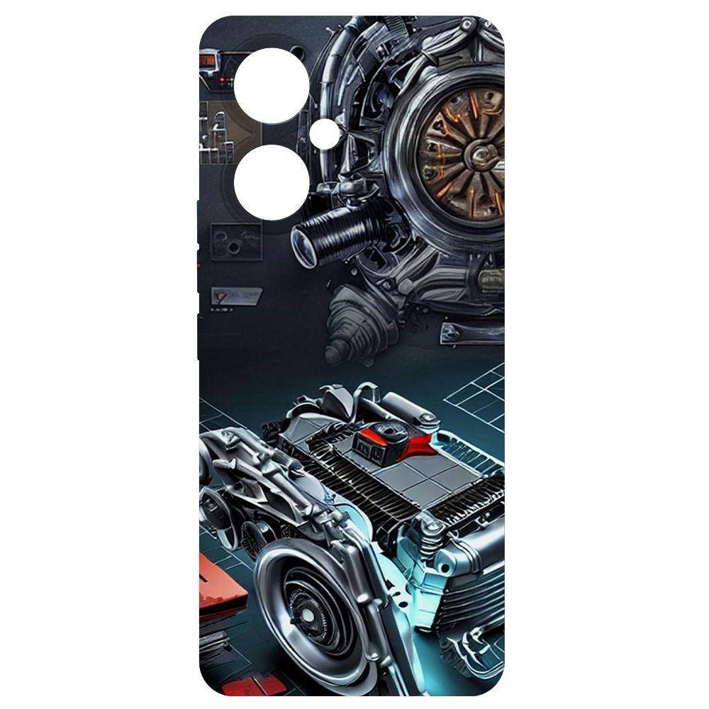 

Чехол-накладка Софт Моторы для Tecno Camon 19 Pro, Черный