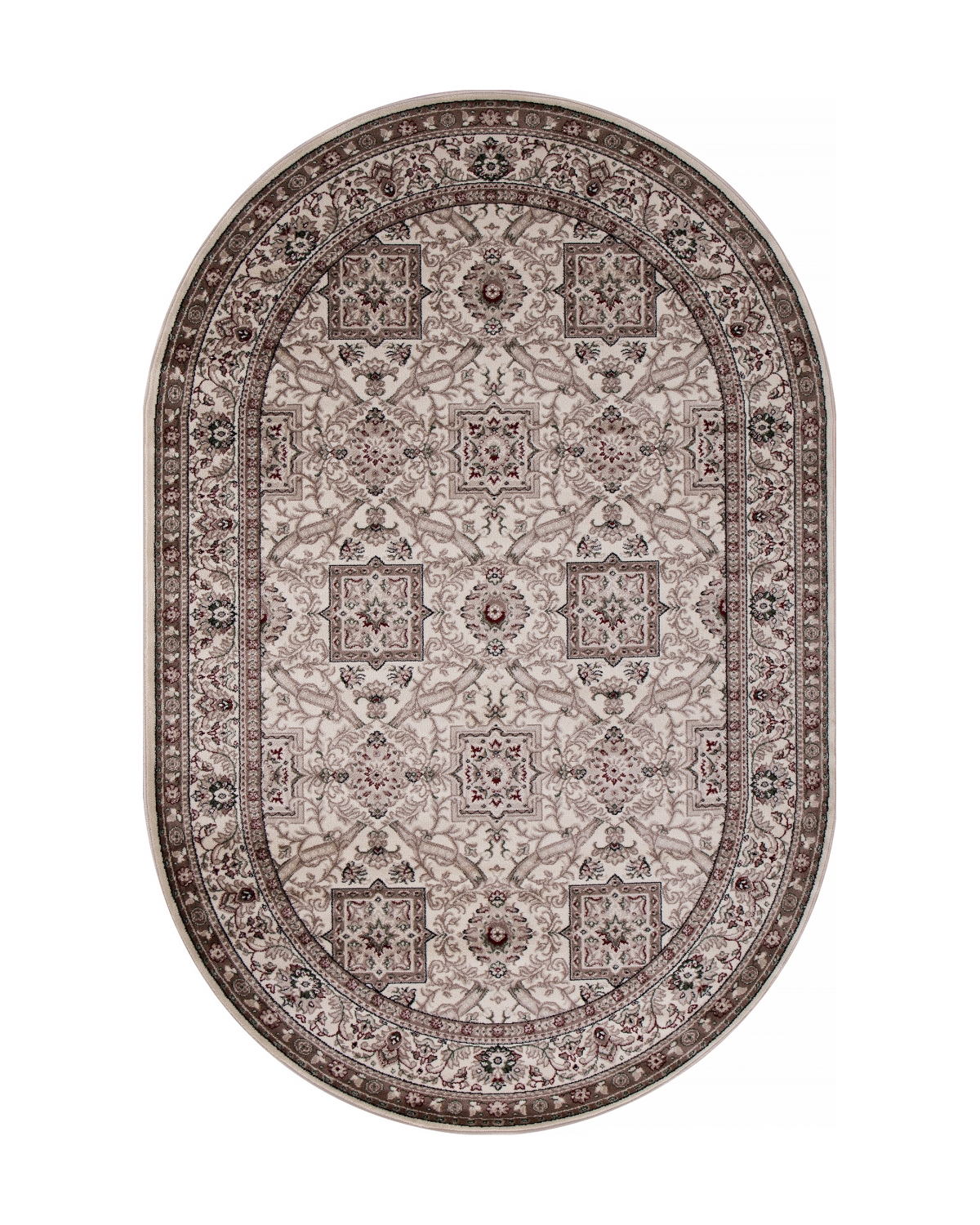 

Ковёр Merinos Colizey 80x150 овальный кремовый D868