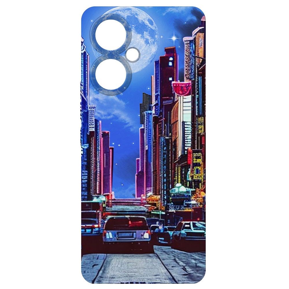 

Чехол-накладка Софт Ночной город для Tecno Camon 19 Pro, Черный