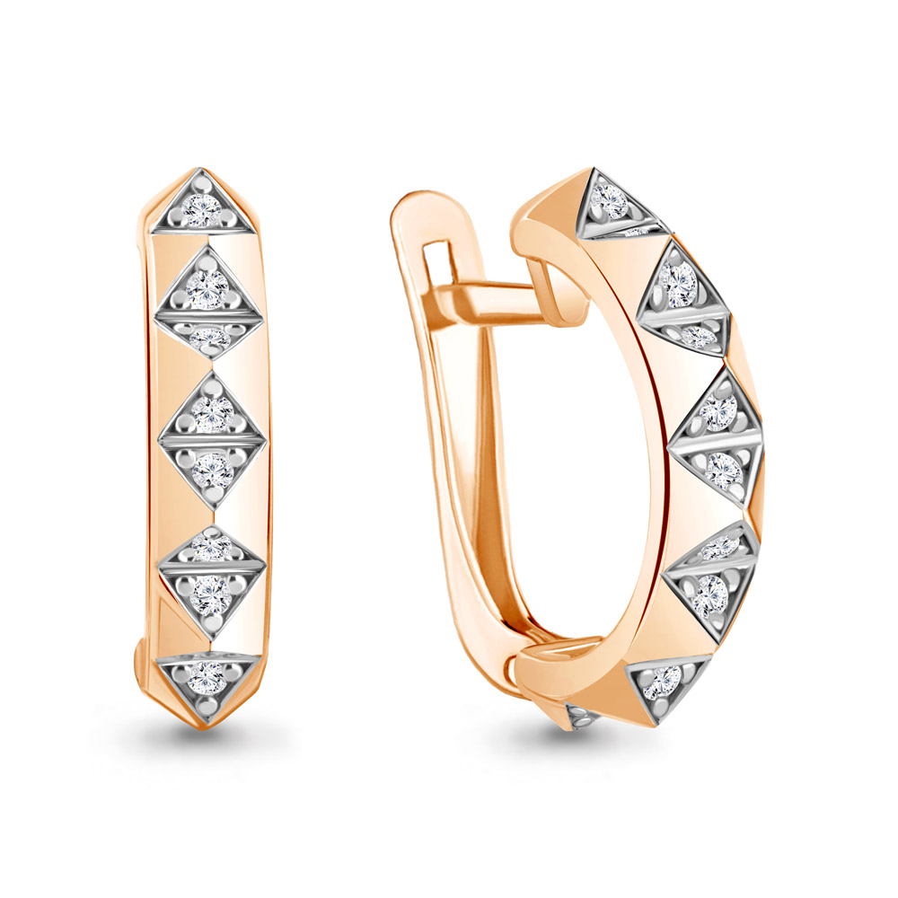 

Серьги из серебра с фианитом Aquamarine 49912А, 49912А_925_з