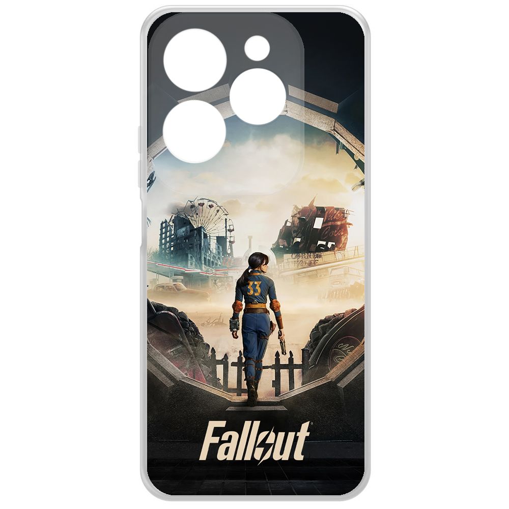 

Чехол-накладка Krutoff Clear Case Фоллаут (Fallout) - Убежище 33 для INFINIX Hot 40, Прозрачный