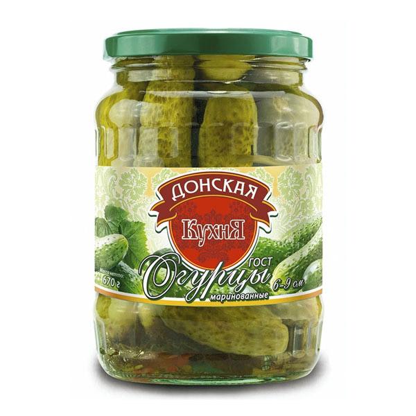 

Огурцы Донская Кухня маринованные 670 г