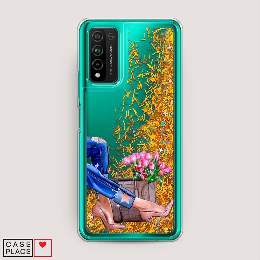 

Чехол Awog на Honor 10X Lite "Каблучки", Голубой;коричневый;розовый, 6104690-1