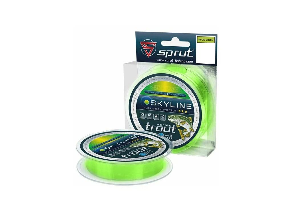 фото Леска летняя sprut evotech pro neon green 0,335mm/100m