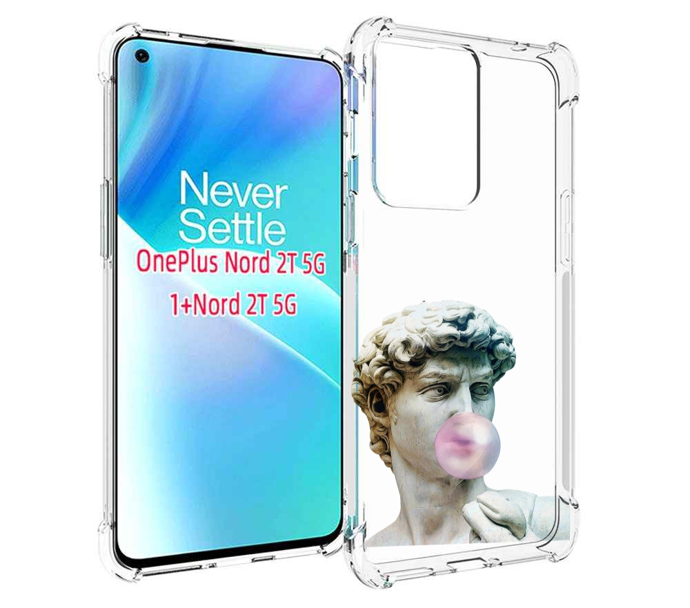 

Чехол MyPads статуя-с-жвачкой для OnePlus Nord 2T, Прозрачный, Tocco