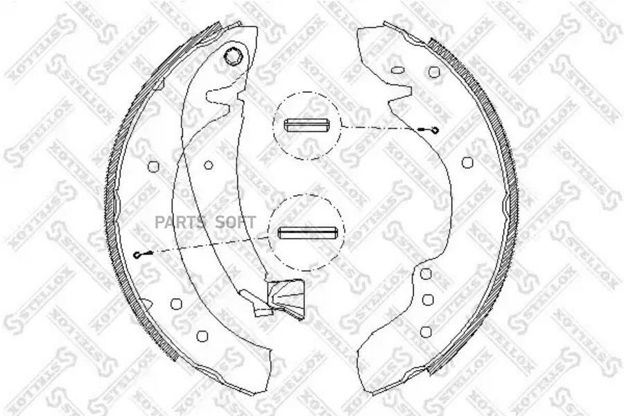 

Тормозные колодки Stellox 729100SX