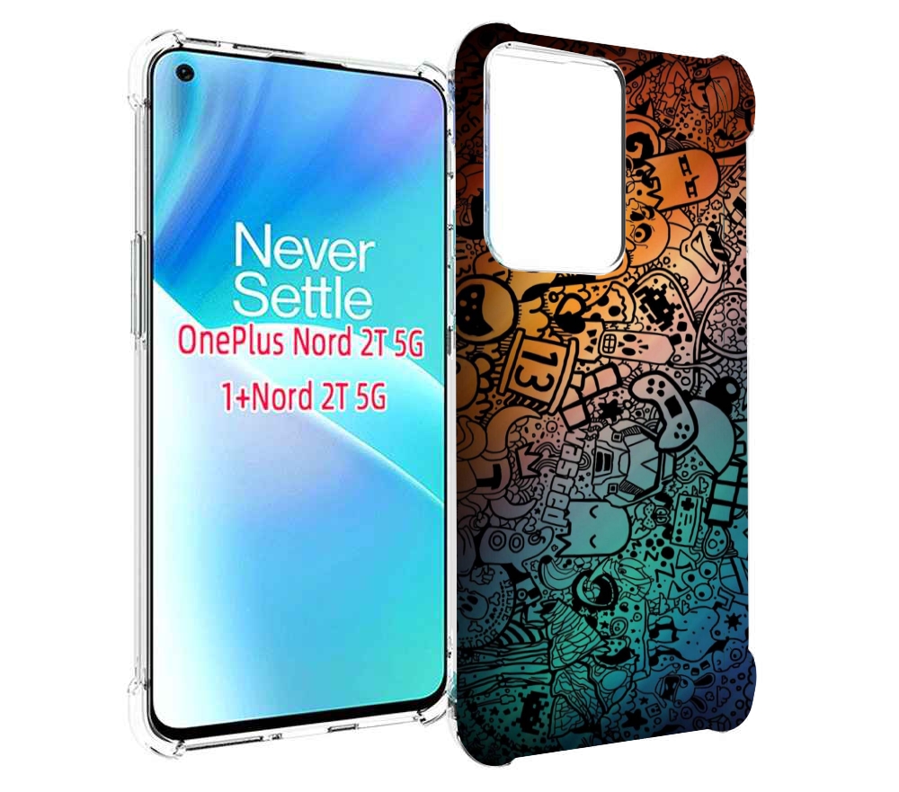 

Чехол MyPads стикеты в тени для OnePlus Nord 2T, Прозрачный, Tocco