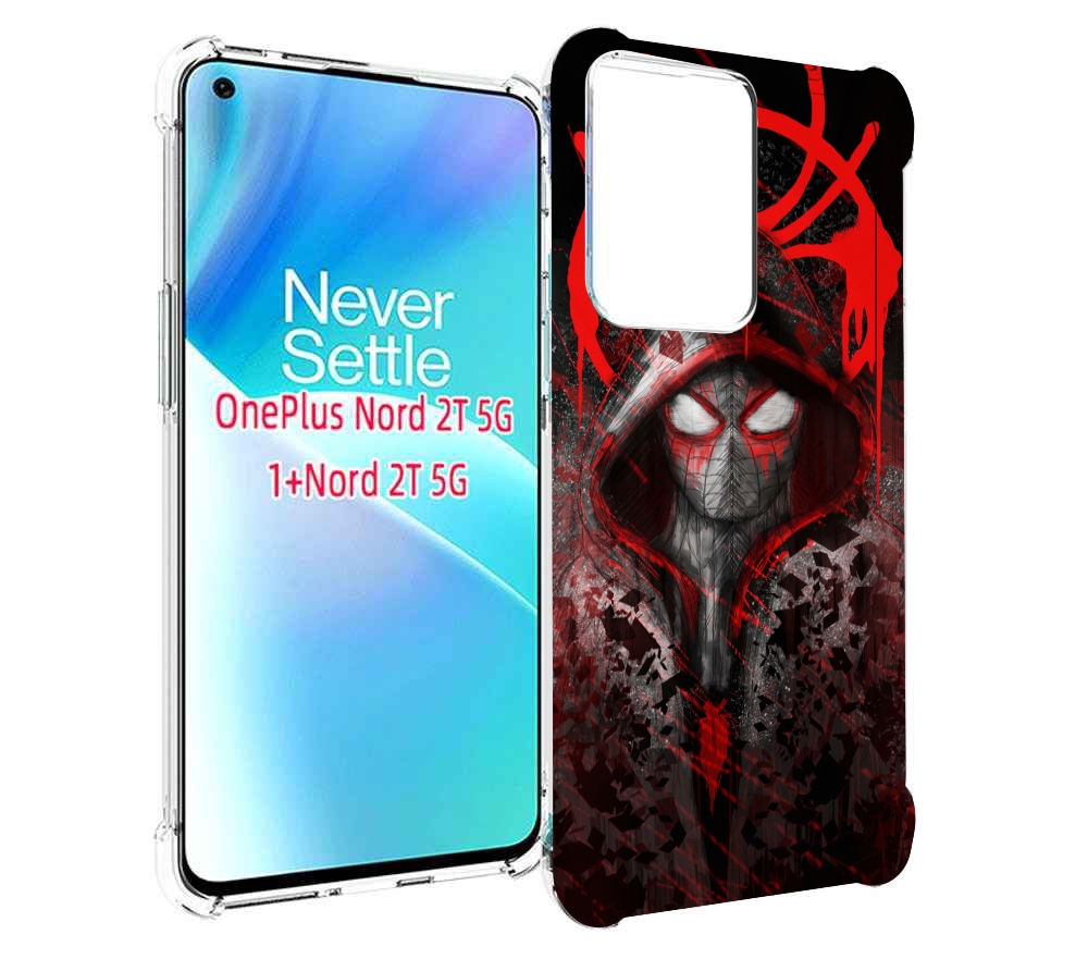 

Чехол MyPads страшный человек паук мужской для OnePlus Nord 2T, Прозрачный, Tocco