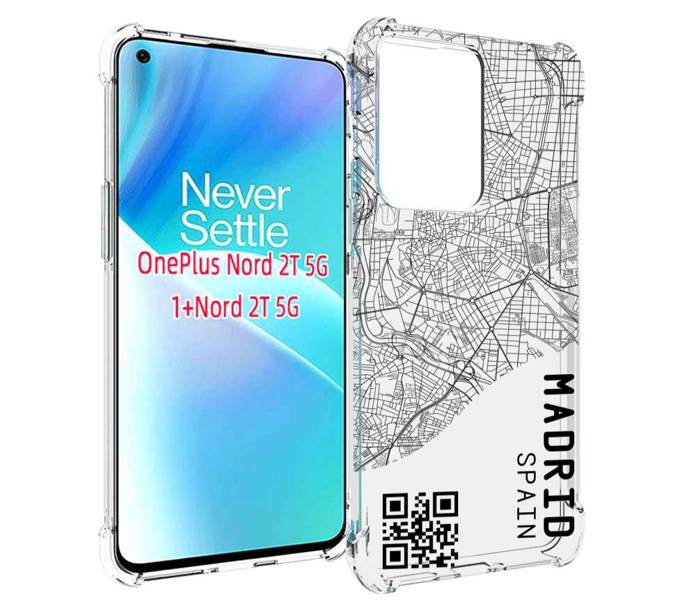 

Чехол MyPads схема-мадрид для OnePlus Nord 2T, Прозрачный, Tocco