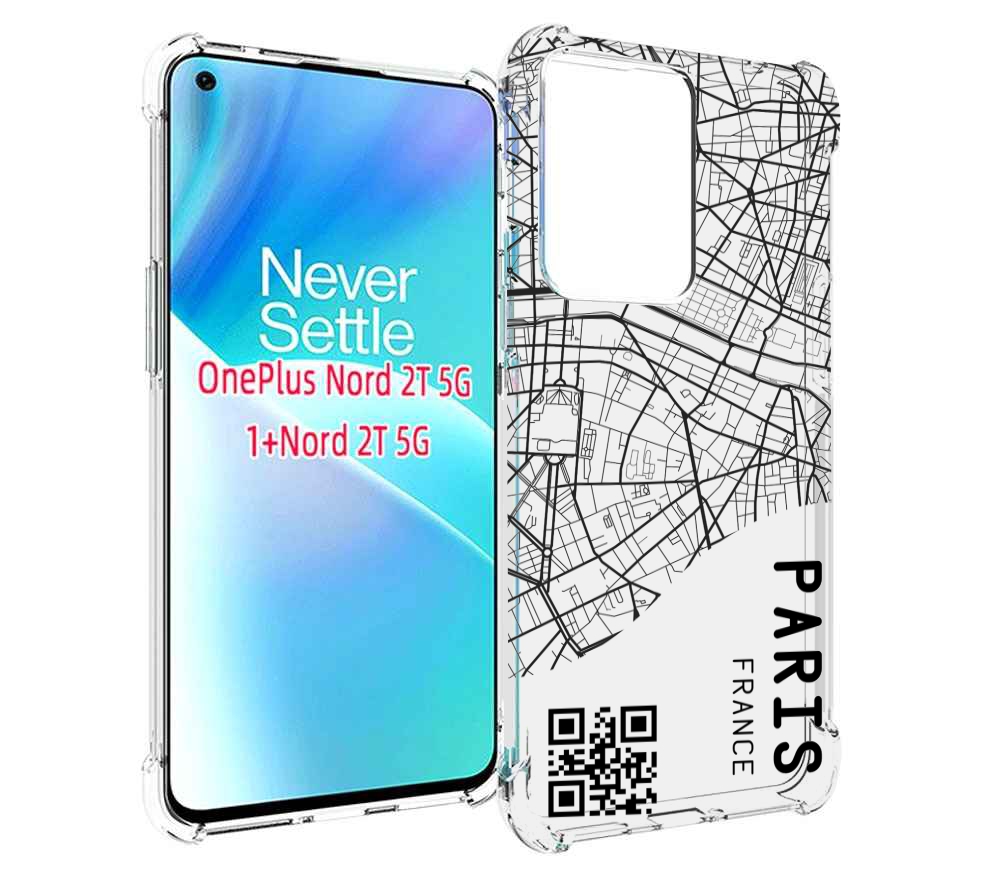 

Чехол MyPads схема-париж для OnePlus Nord 2T, Прозрачный, Tocco
