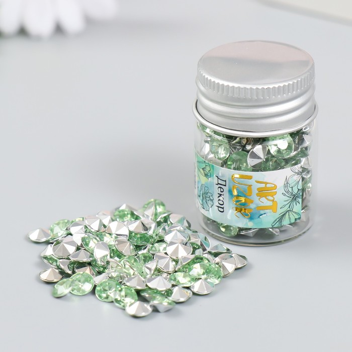

Декор для творчества Арт Узор Стразы. Светло-зелёный набор 250 шт d=0,6 см 4х3х3 см, 4шт., Зеленый