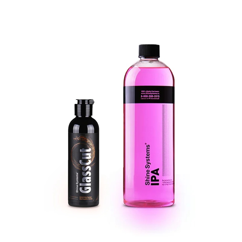 

Набор, ShineSystems, Glasscut Kit -GlassCut 200ml+ ipa 750ml, Glass Cut