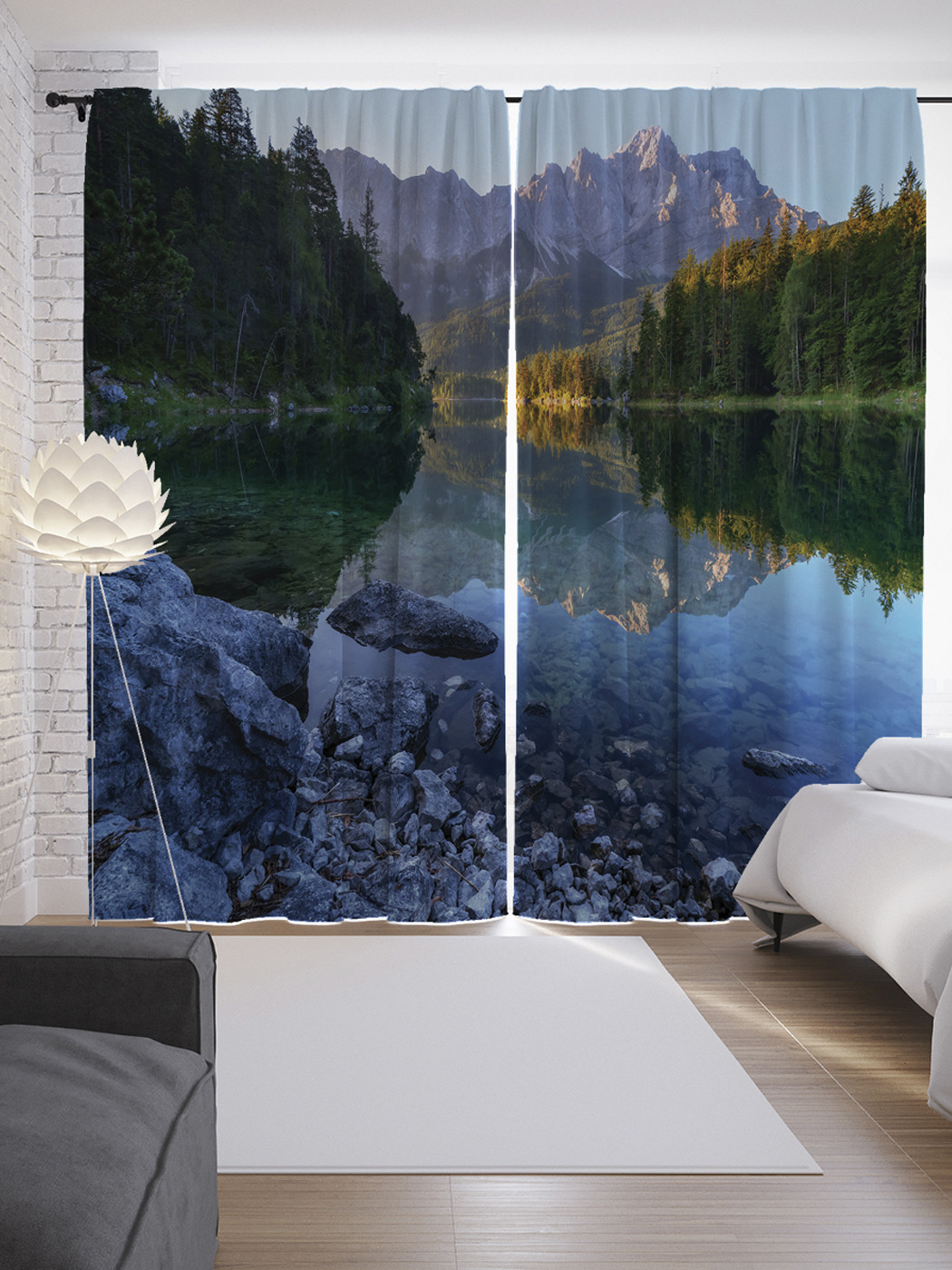 

Шторы с фотопечатью "В ожидании лета" из сатена, 290х265 см