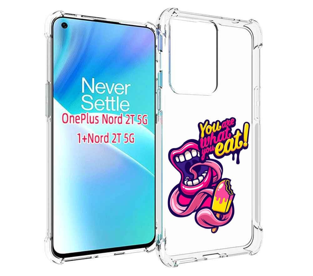 

Чехол MyPads ты-то-что-ты-ешь для OnePlus Nord 2T, Прозрачный, Tocco