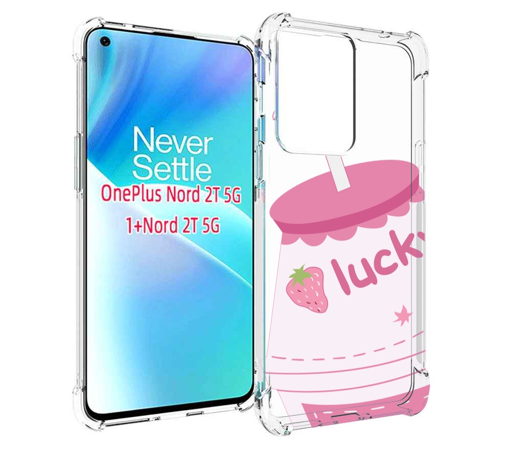 

Чехол MyPads удачный-напиток для OnePlus Nord 2T, Прозрачный, Tocco