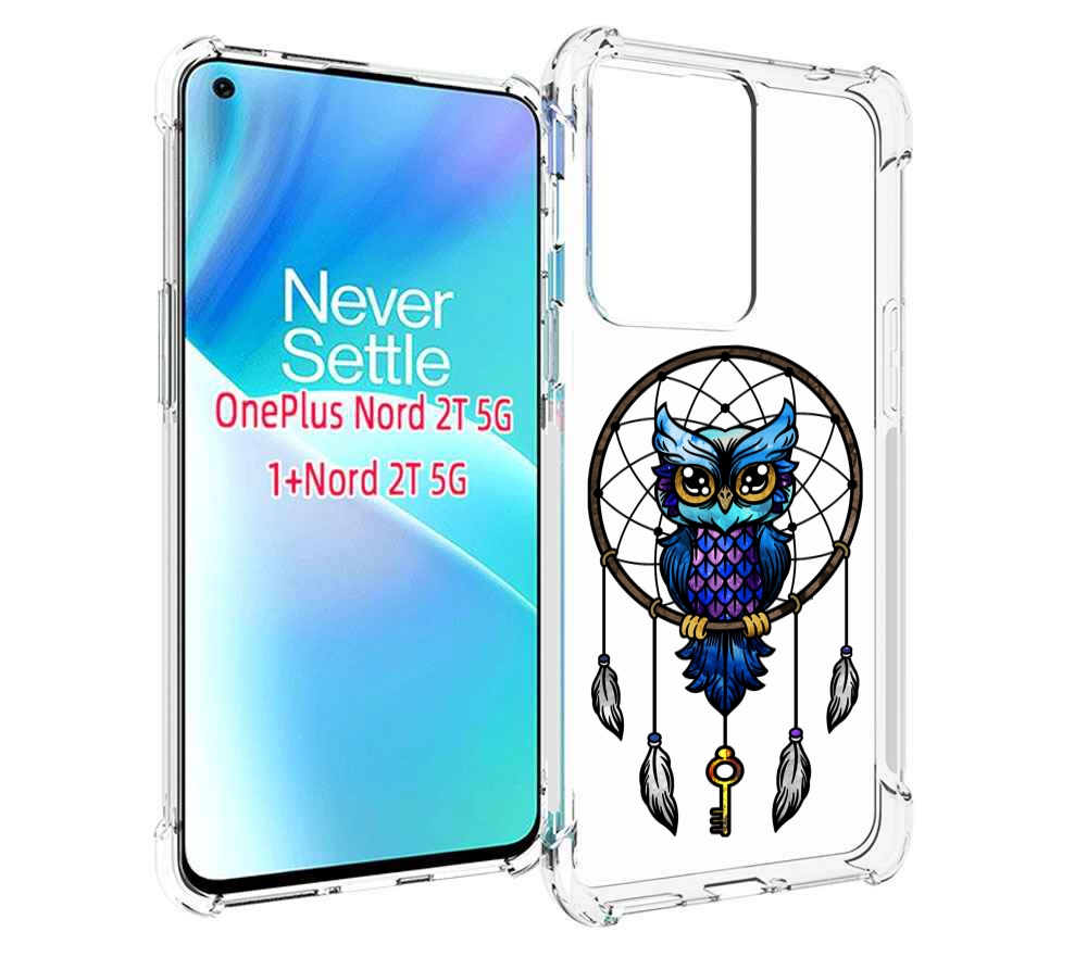 

Чехол MyPads умная-фиолетовая-сова для OnePlus Nord 2T, Прозрачный, Tocco