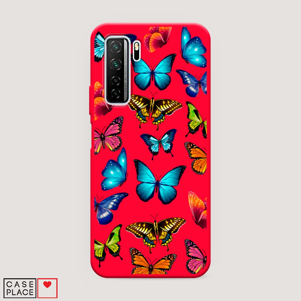 

Матовый силиконовый чехол "Звездочки графика белая" на Huawei P30, Звездочки графика белая