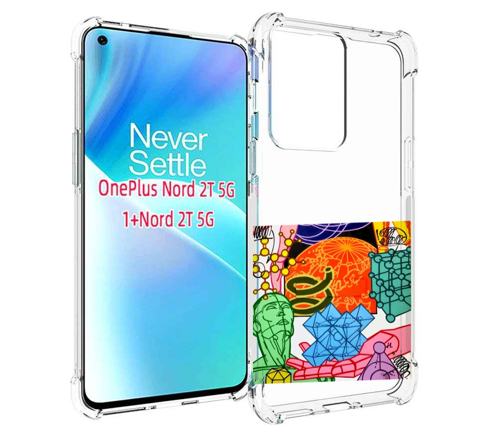 

Чехол MyPads физика-химия для OnePlus Nord 2T, Прозрачный, Tocco