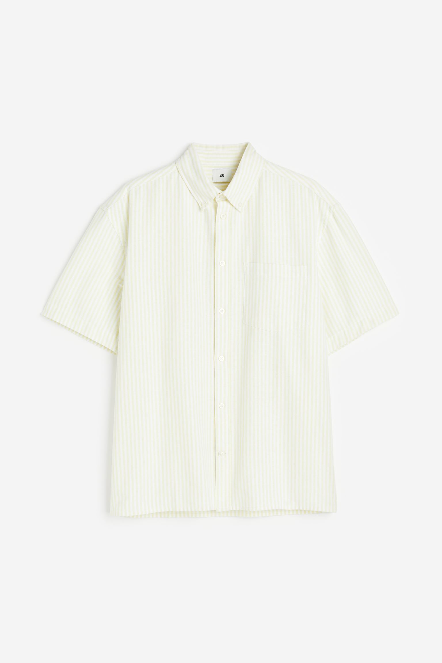 Рубашка мужская H&M 1134949005 желтая 2XL (доставка из-за рубежа)