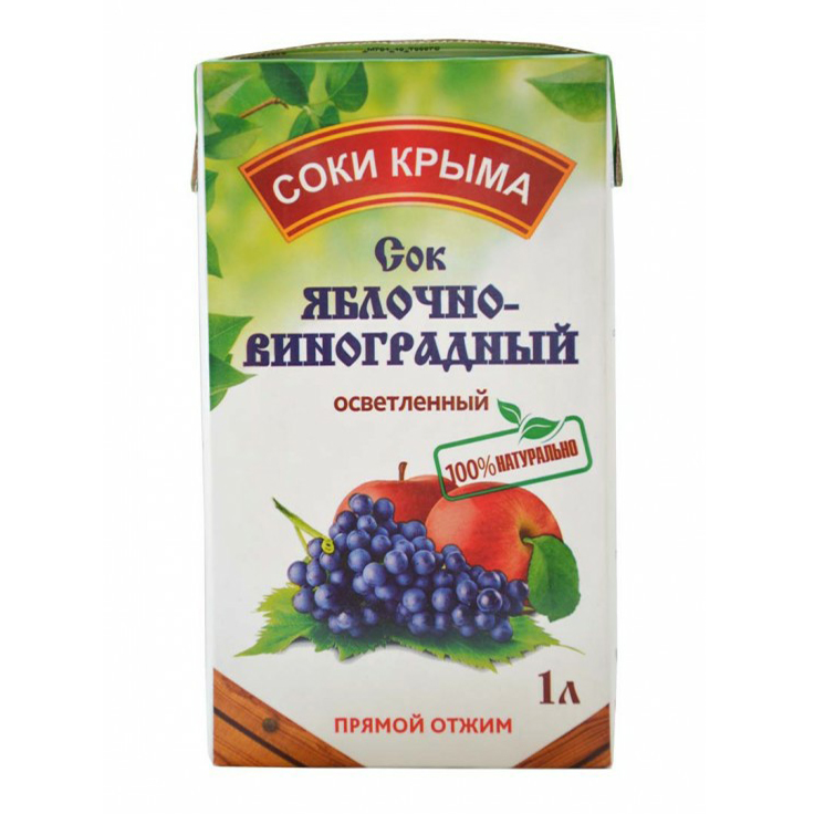Сок Соки Крыма виноградно-яблочный 1 л