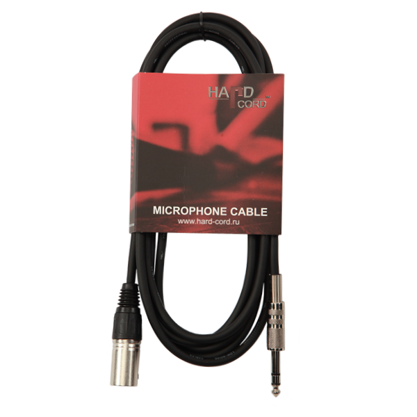 

Кабель HardCord MCS-30 XLR(M)-Jack mono 6,3mm. 3м, MCS-30