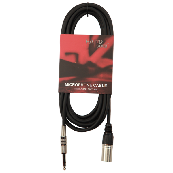 

Кабель HardCord MCS-50 XLR(M)-Jack mono 6,3mm, 5м, MCS-50