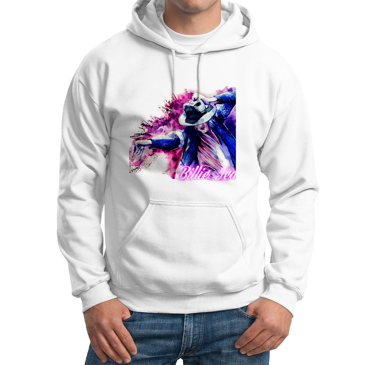 

Худи унисекс CoolPodarok Легенда Певец.Billie Jean белое 42 RU, Белый, M0501705