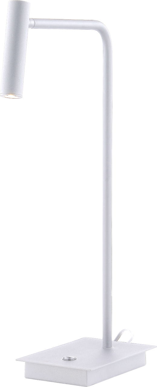 фото Лампа настольная светодиодная белая elvan 6326-1x3w-3000k-wh