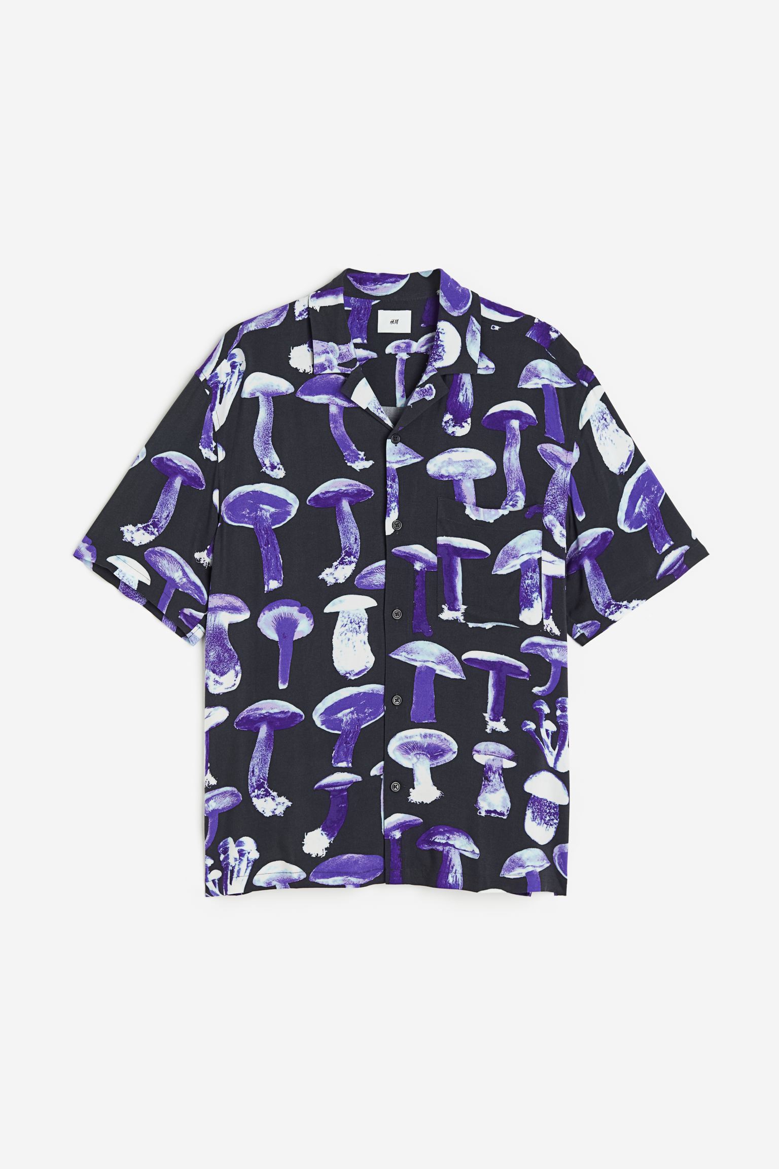 Рубашка мужская H&M 1143400004 фиолетовая M (доставка из-за рубежа)