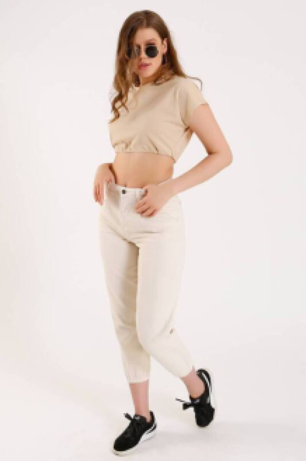 

Футболка женская Zechka SS003 бежевая M, Бежевый, SS003