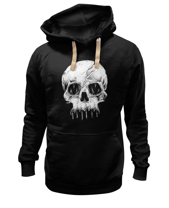 

Худи унисекс Printio Skull art черное XL, Черный, Skull art
