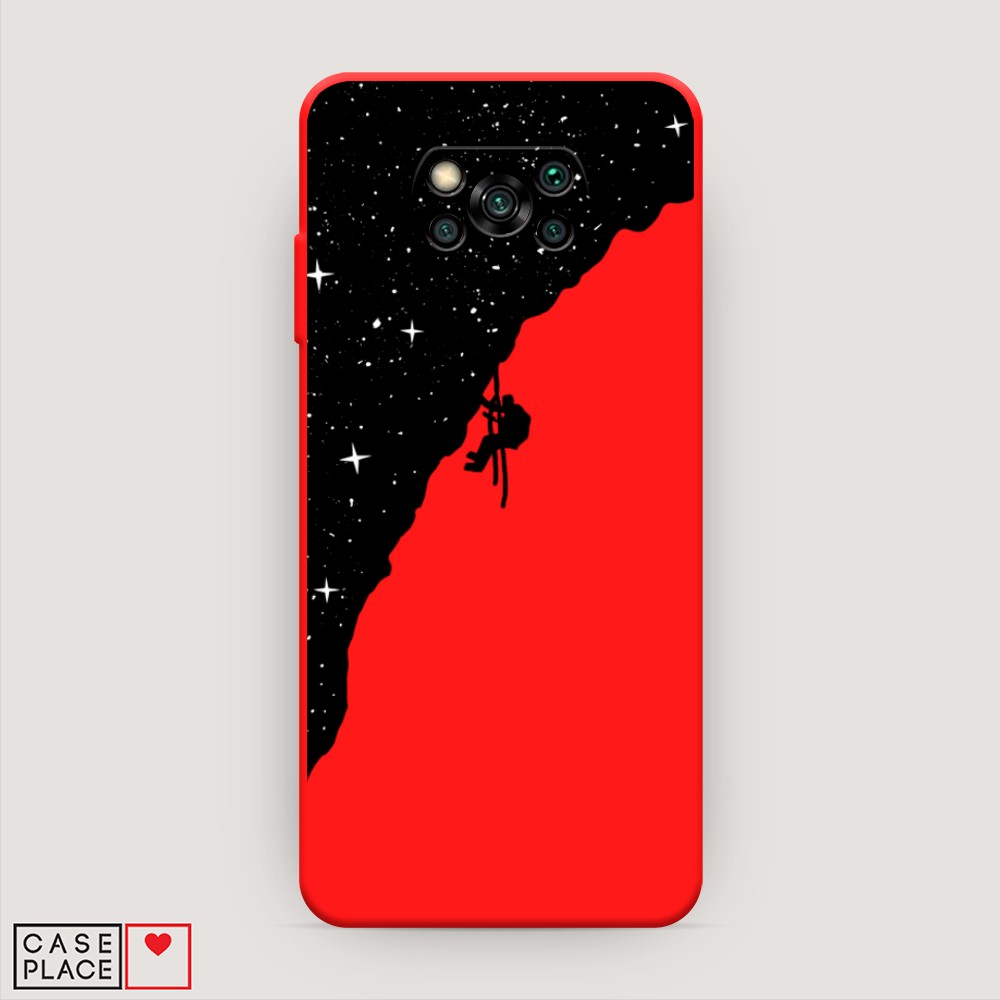 

Чехол Awog на Poco X3/X3 Pro "Скалолаз в космосе", Разноцветный, 310653-1