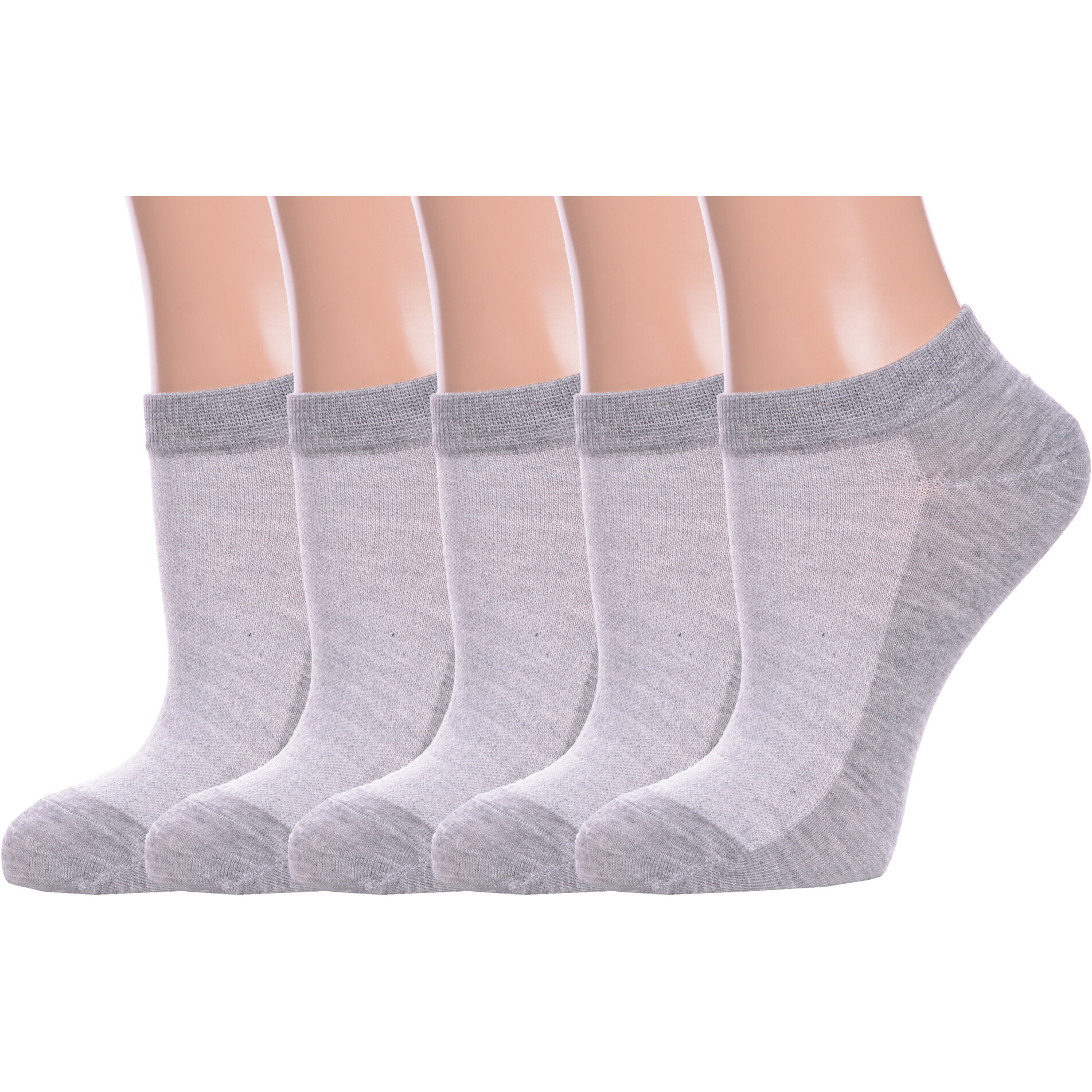 Комплект носков женских Hobby Line 5-Нжу522 серых 36-39 5 пар
