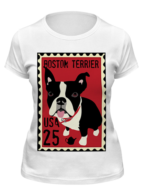 

Футболка женская Printio Boston terrier белая XL, Белый, Boston terrier