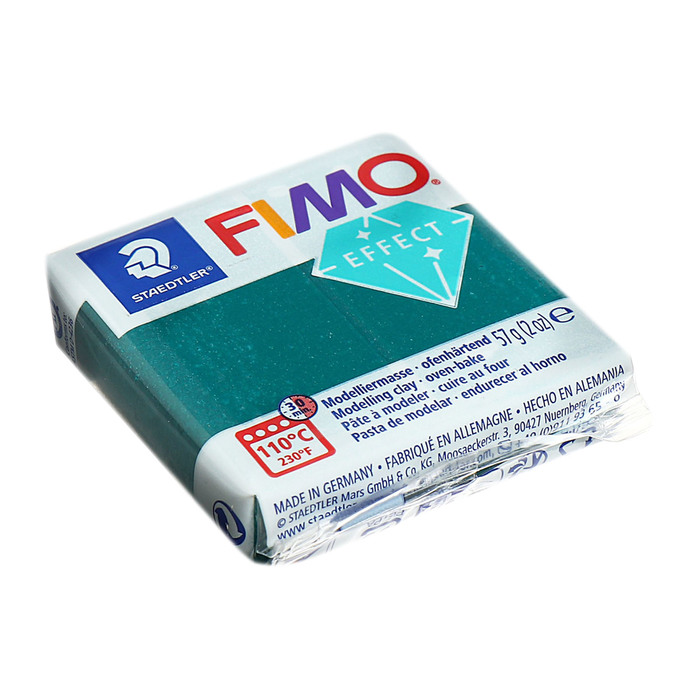 

Пластика-полимерная глина запекаемая 57г FIMO effect галактический зеленый 8010-562