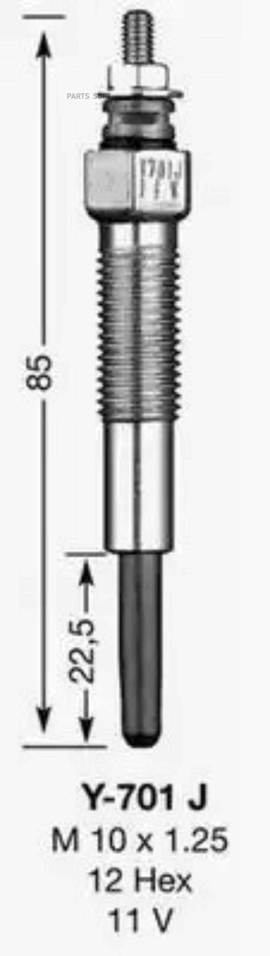 

NGK-NTK 1566 Свеча накала D-POWER () 1шт