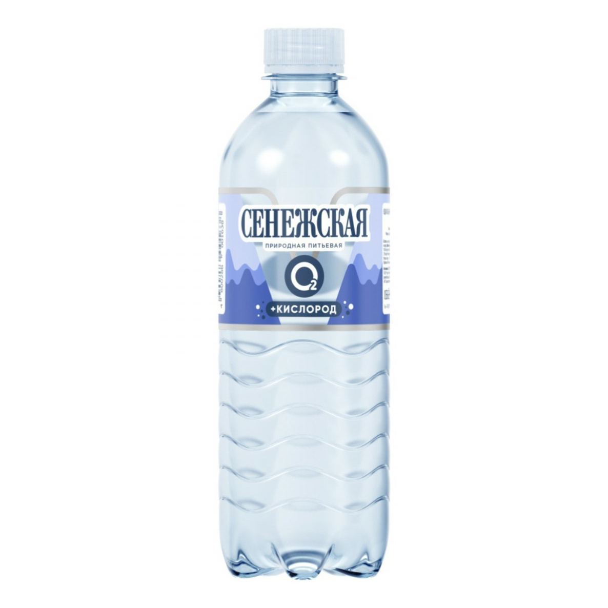 Вода природная питьевая Сенежская + кислород среднегазированная 0,5 л