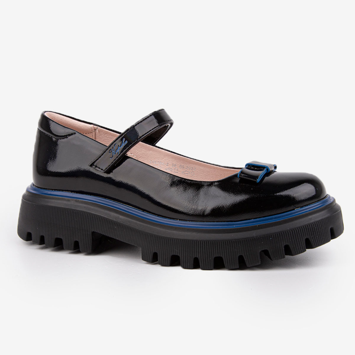 Туфли детские Kapika 24878п-2, цвет черный, размер 35 EU